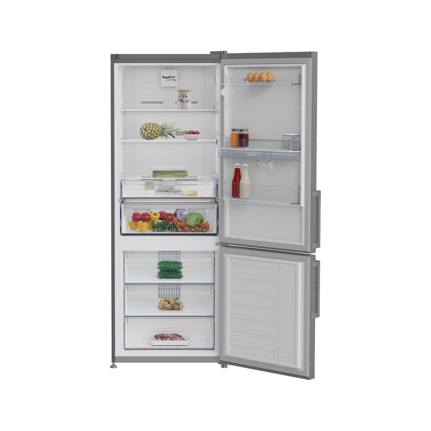 Defy 450l Naturelight Combi Fridge Grey