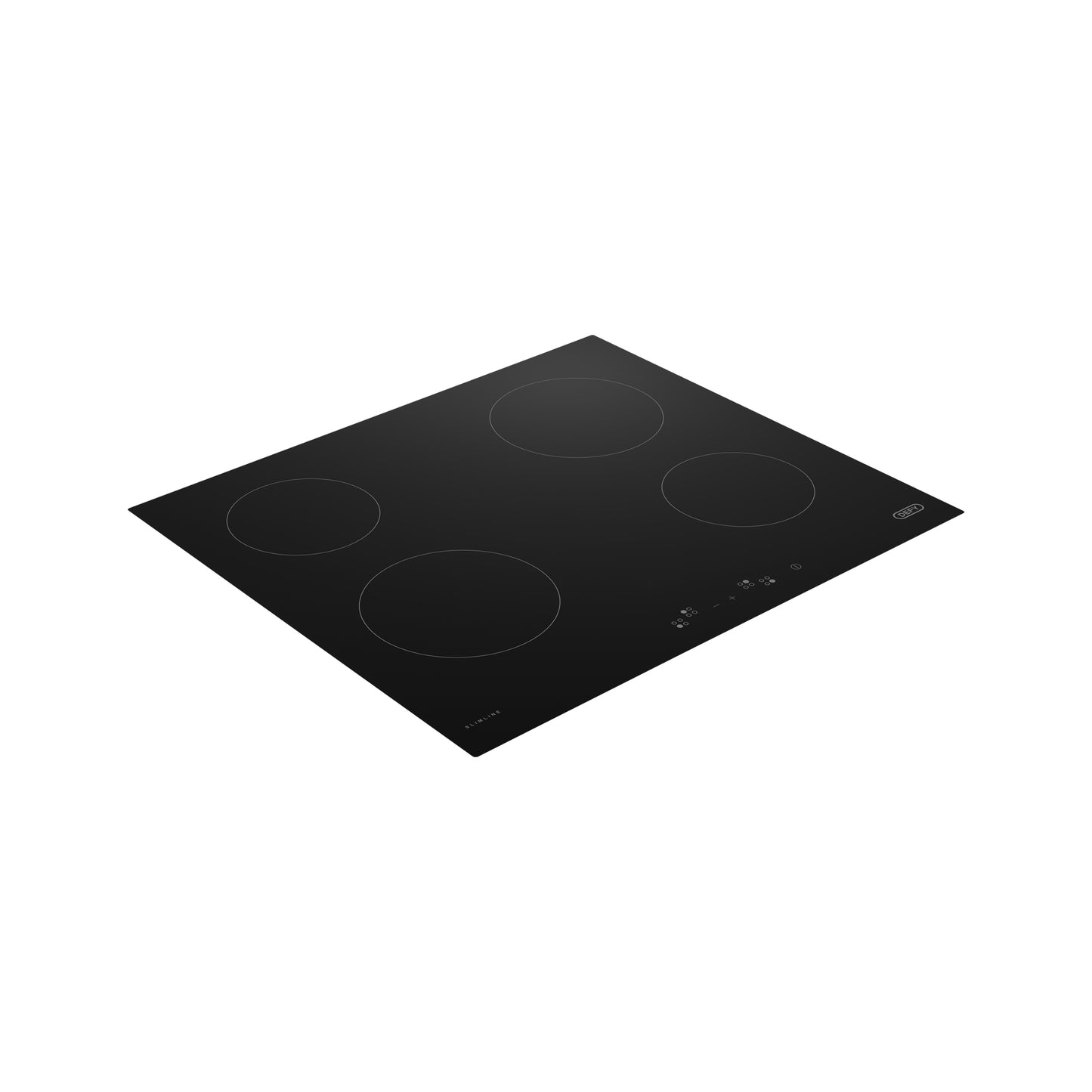 Defy 4 Plate Slimline Touch Control Ceramic Hob Black