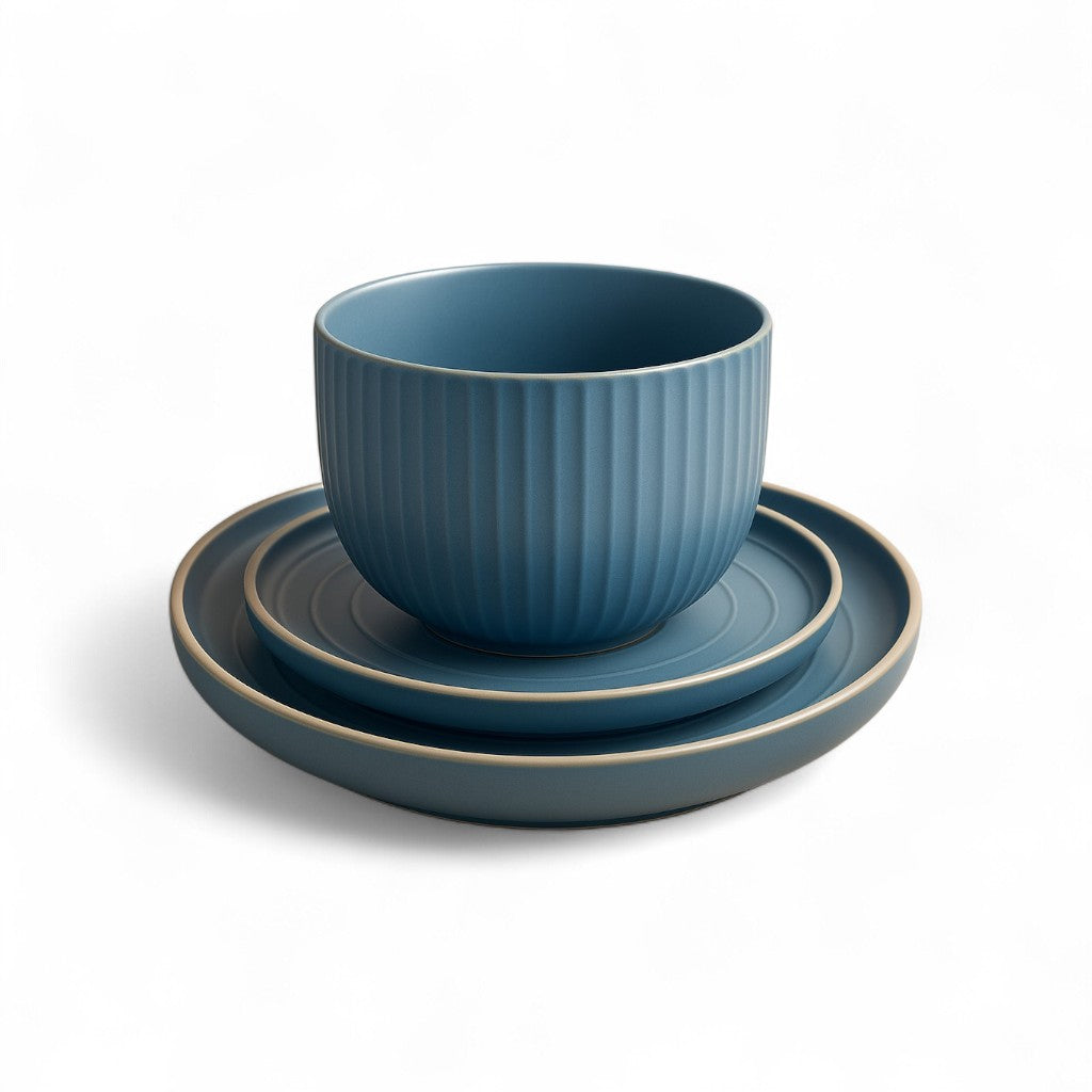 Kitchen Life 12 Piece Dinner Set Blue