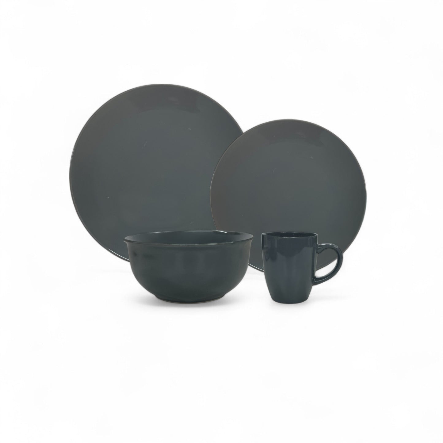 Kitchen Life 16 Piece Dinner Set Grey