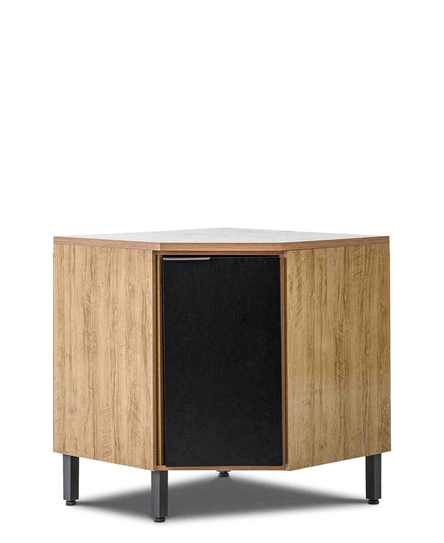 Exotic Designs Bottom Corner Unit - Walnut & Black