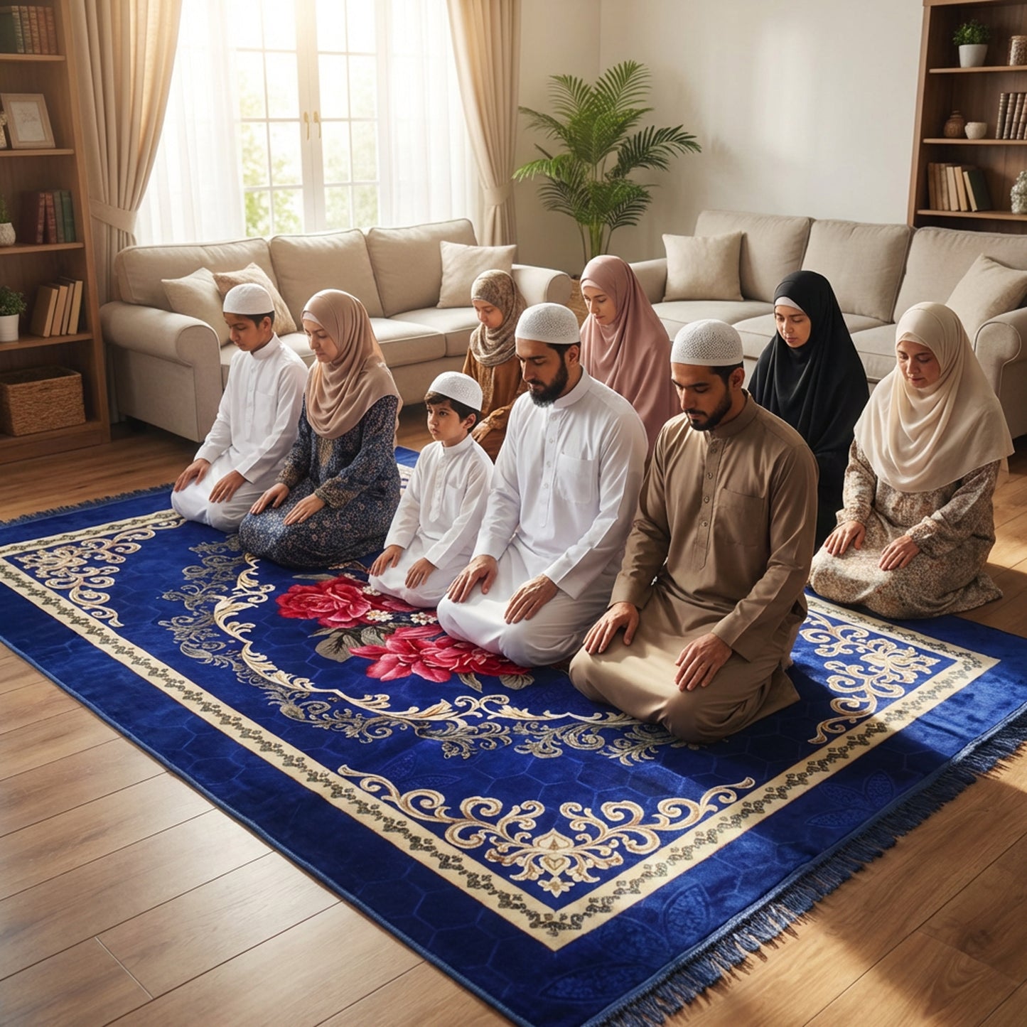 2 x 3m Musallah Blue