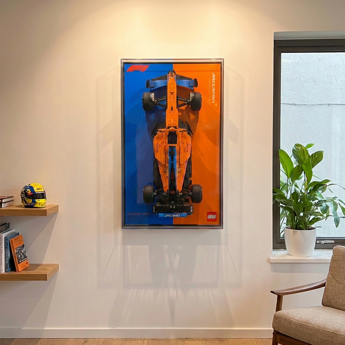 50 x 80cm Car Frame Orange