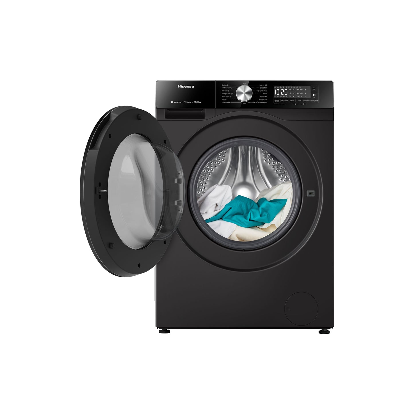 Hisense 10kg/6kg Front Loader Washer Dryer Titanium