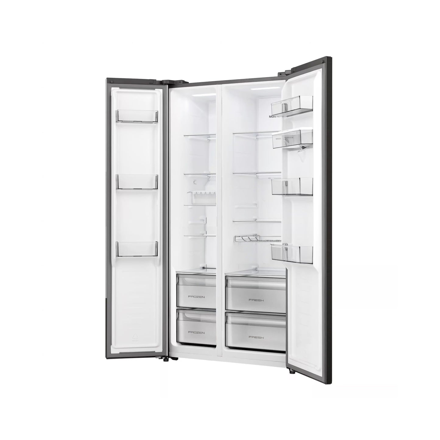 Hisense Reflect Series 541L Side By Side Refrigerator Black