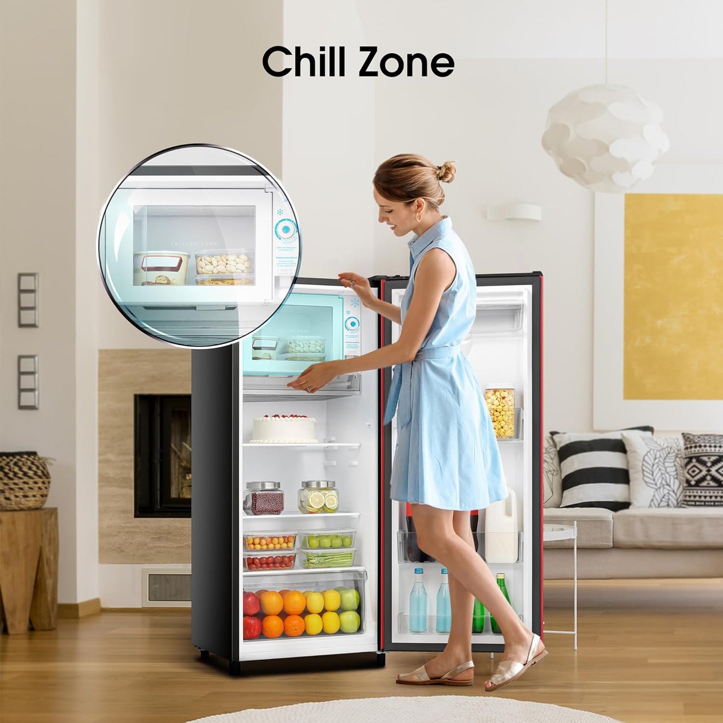 Hisense 177L Refrigerator with Water Dispenser Red