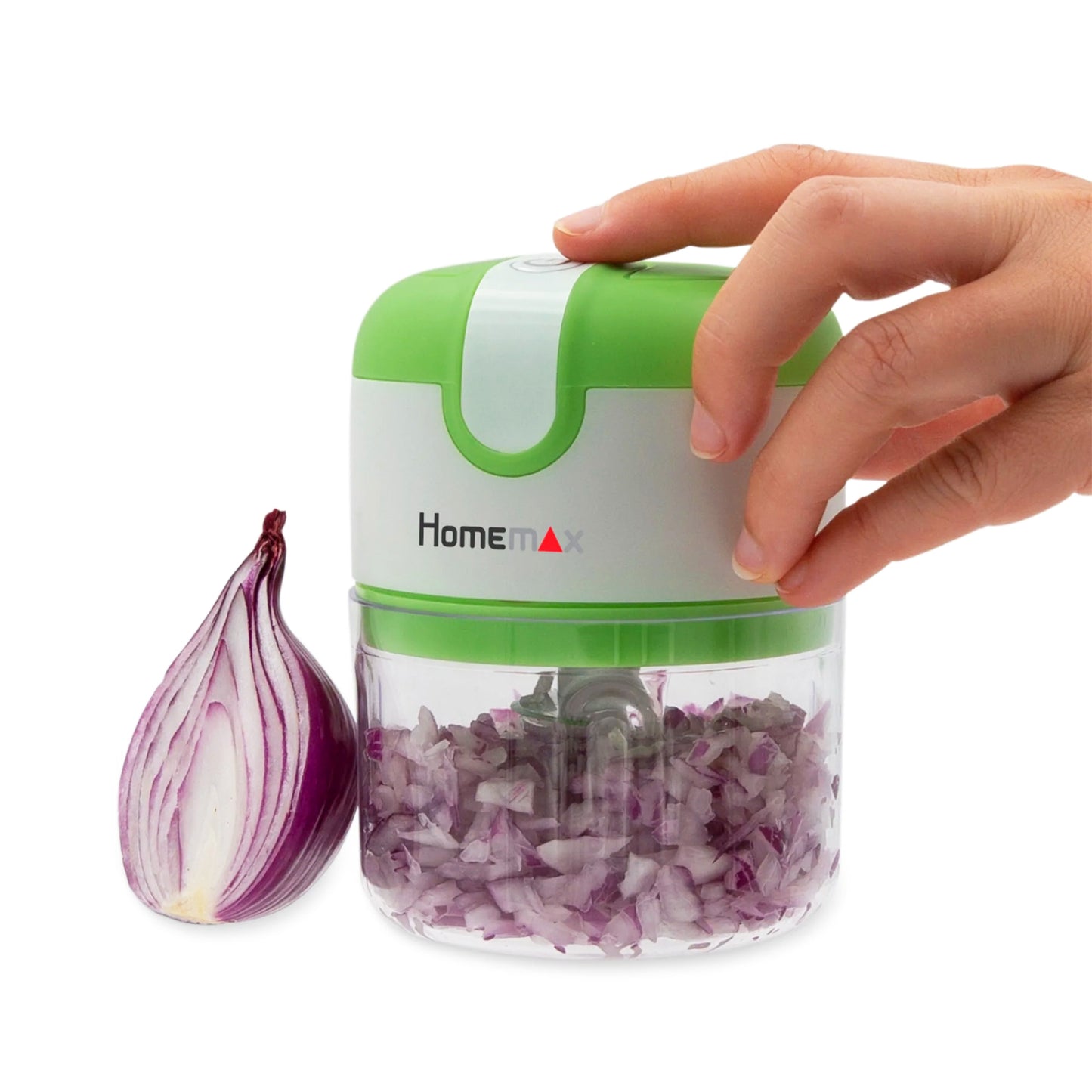 Homemax Mini 3 Second Chopper Green & White