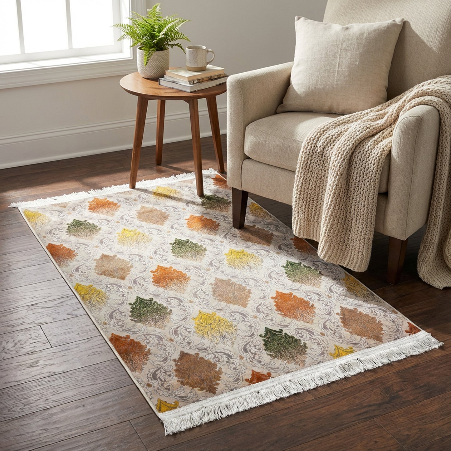 1 x 1.5m Bolgano Design Carpet Multicoloured