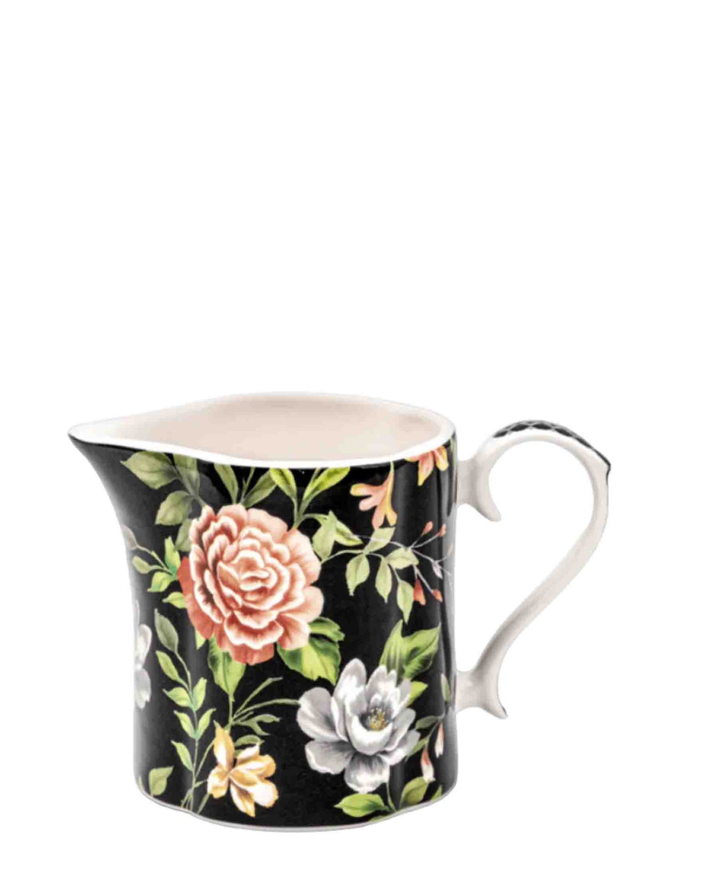 Jenna Clifford Botanica Rose Creamer - Black