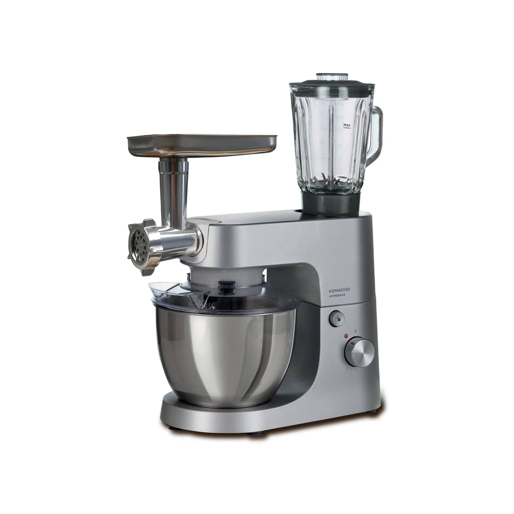 Kenwood HomeBake Stand Mixer + Blender & Mincer Silver – The