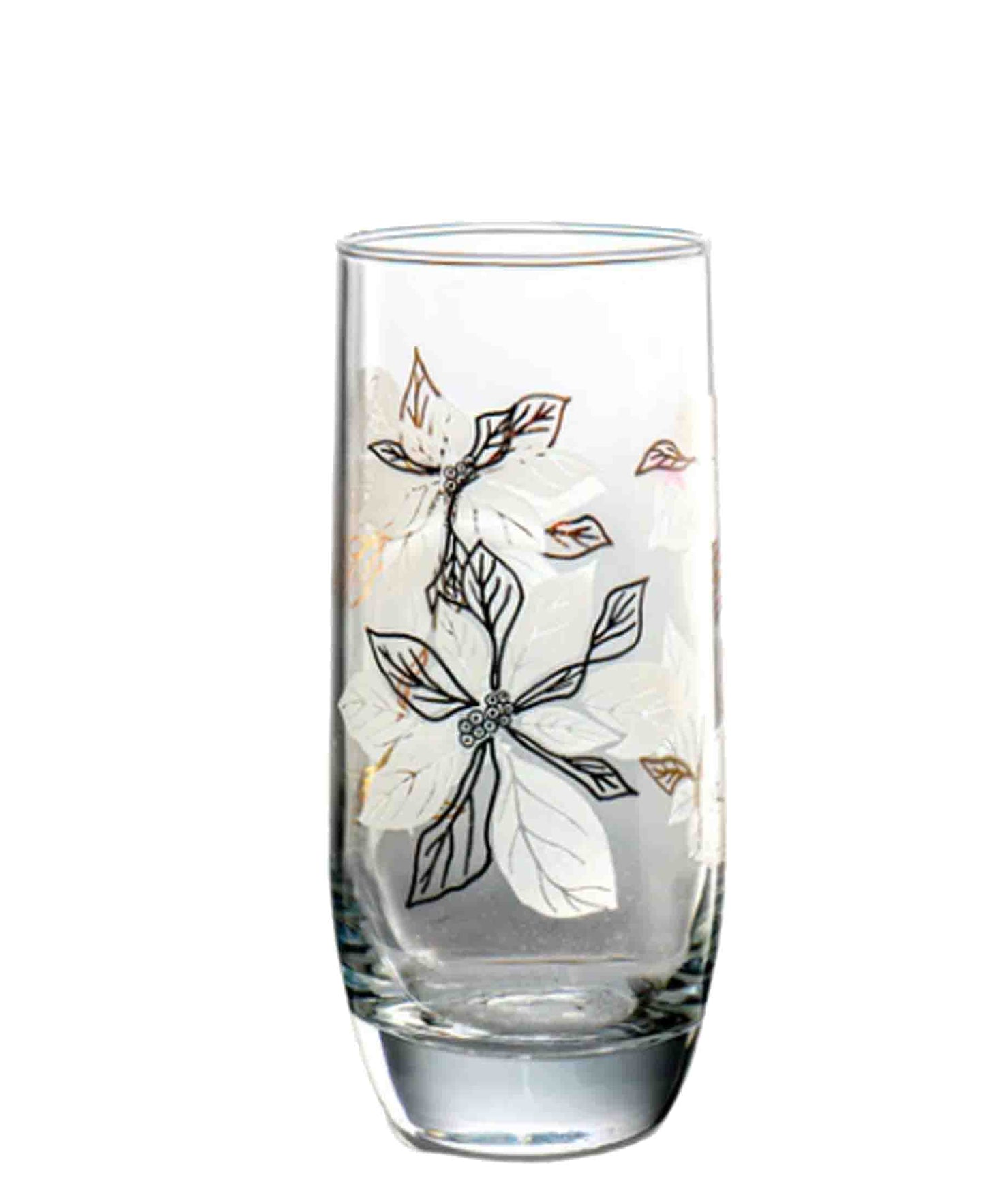 Kitchen Life Flower Print Tumbler - Clear