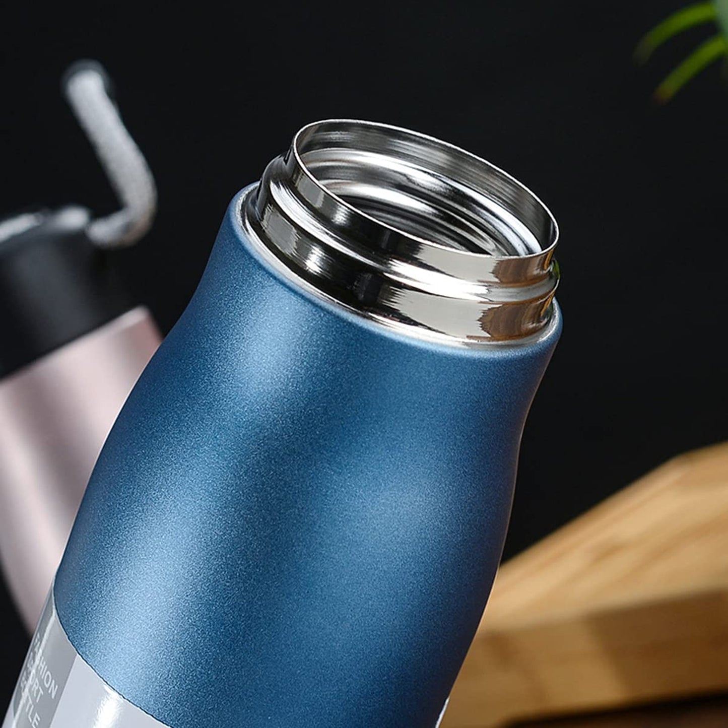 Kitchen Life 420ml Double Wall Flask Blue