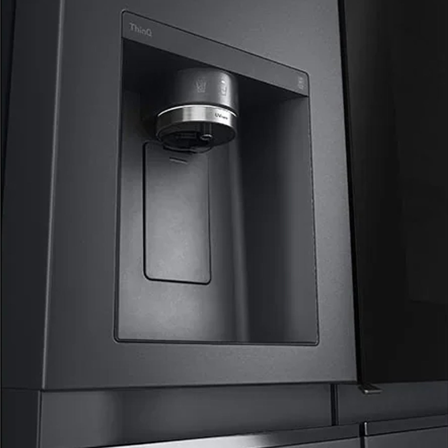 LG 611Lt Side By Side Instaview Fridge Black