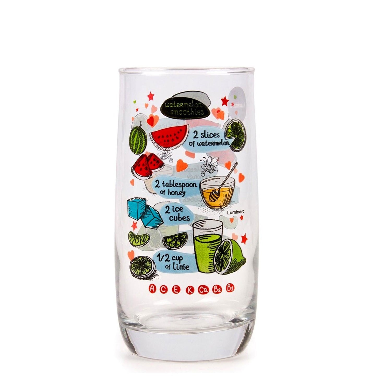 Luminarc 6 Piece Smoothie Glass Set - Clear