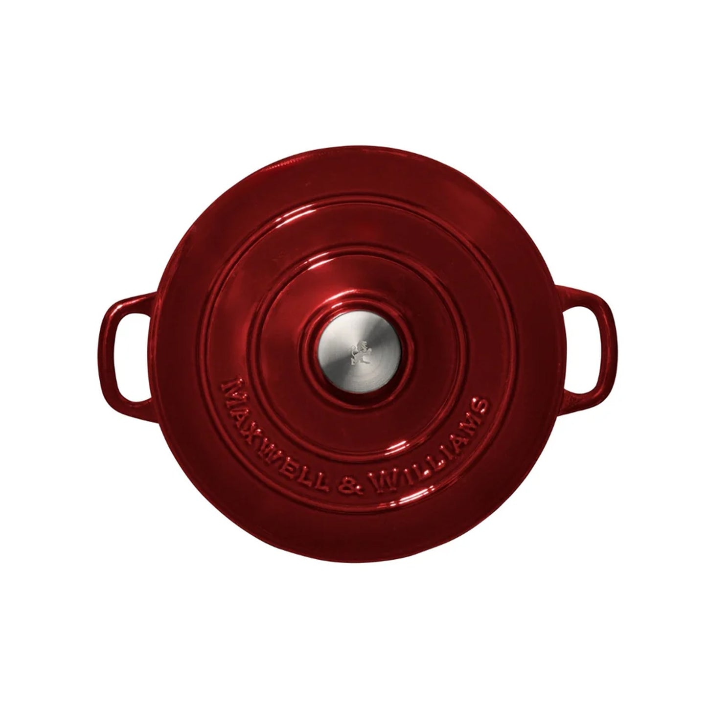 Maxwell & Williams Cast Iron 6.2Lt Round Casserole Merlot