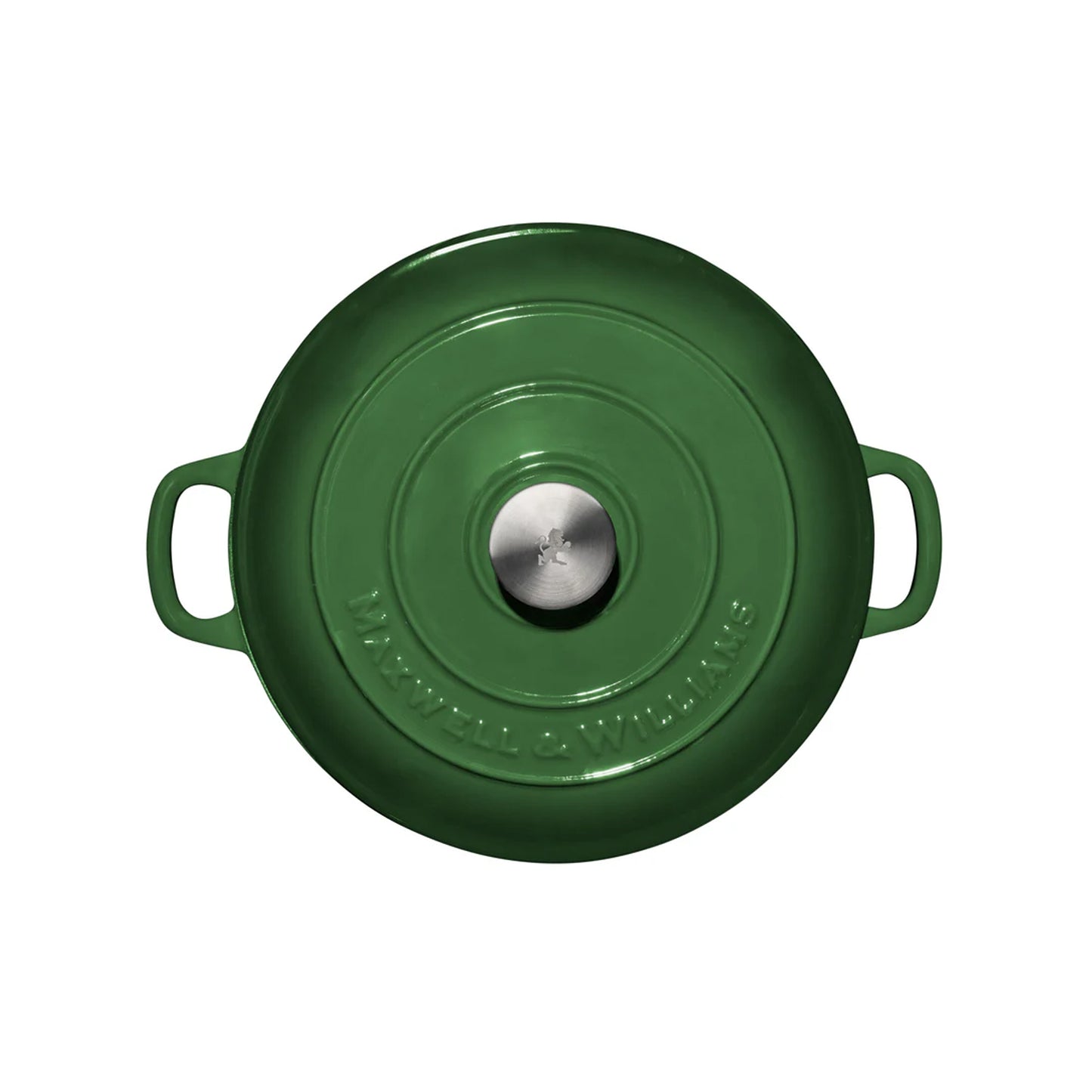 Maxwell & Williams Cast Iron 6.2Lt Round Casserole English Racing Green