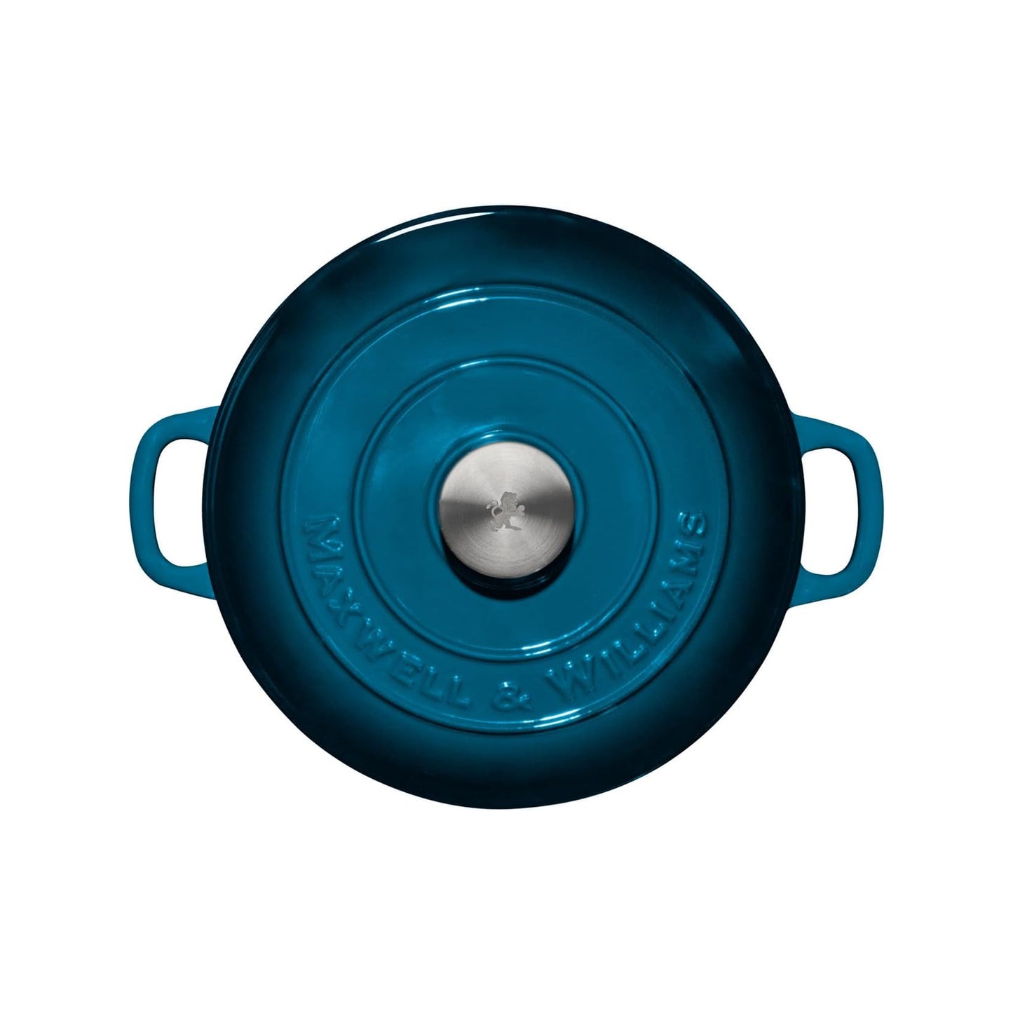 Maxwell & Williams 3.3Lt Cast Iron Round Casserole Midnight Blue