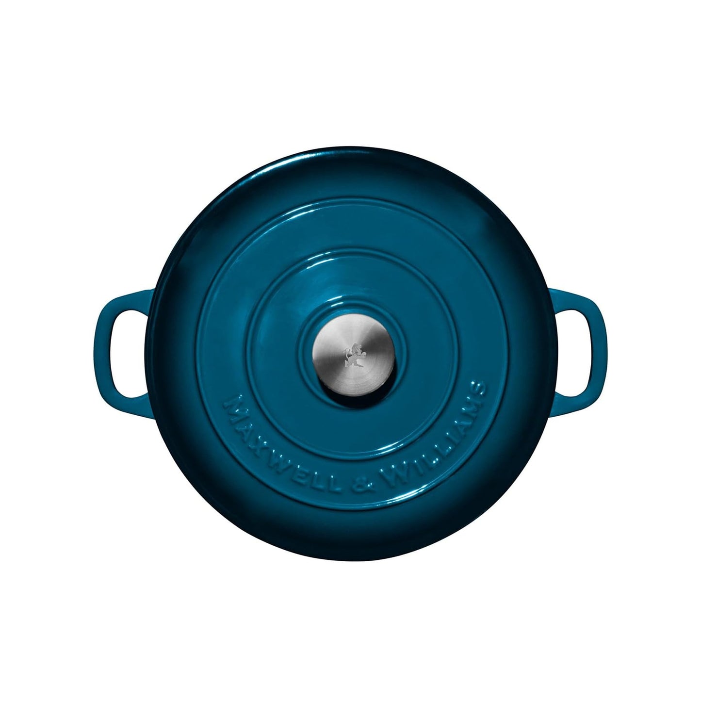 Maxwell & Williams Cast Iron 6.2Lt Round Casserole Midnight Blue