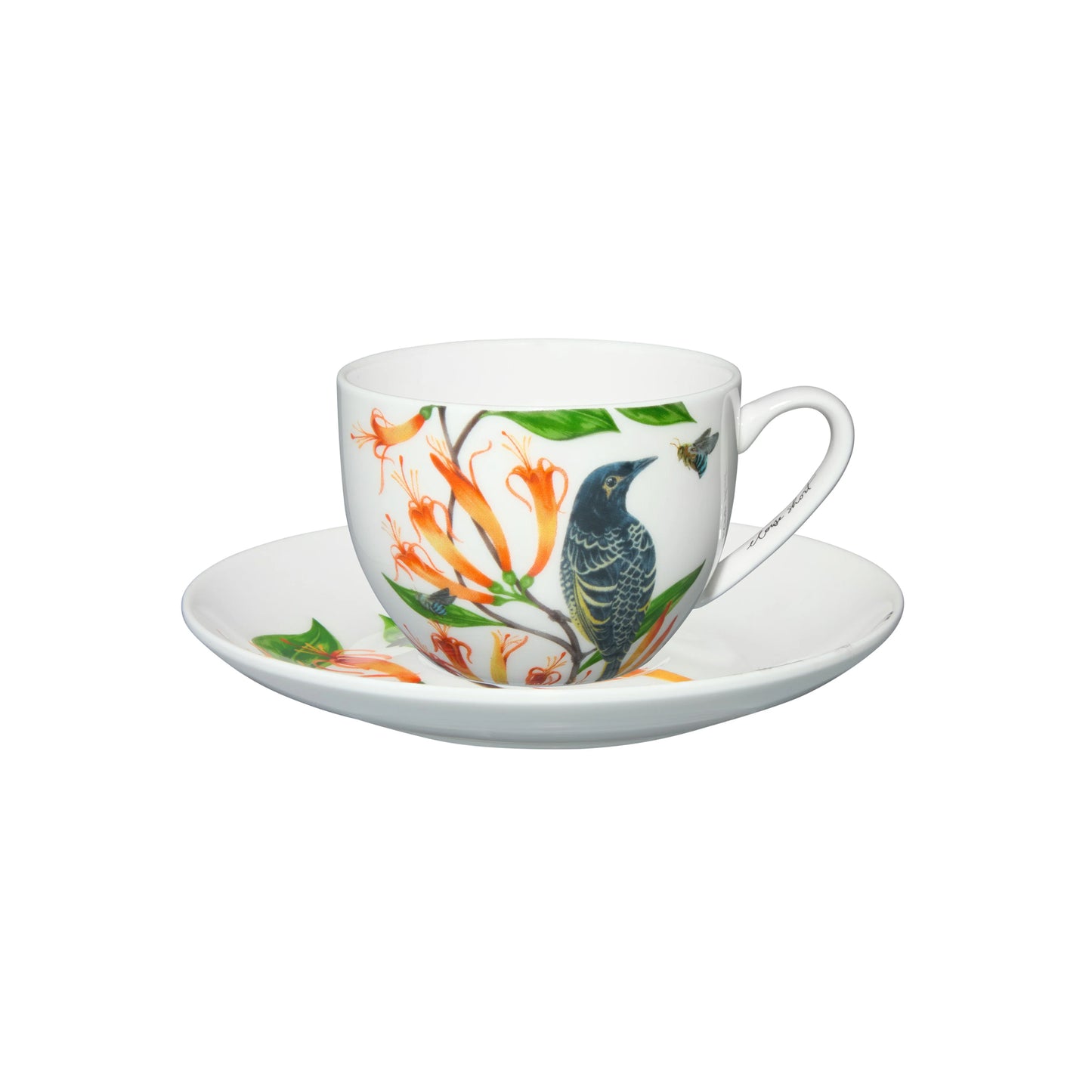 Maxwell & Williams 240ml Eloise Short Lyric Regent Honeyeater Cup & Saucer Set Multicoloured