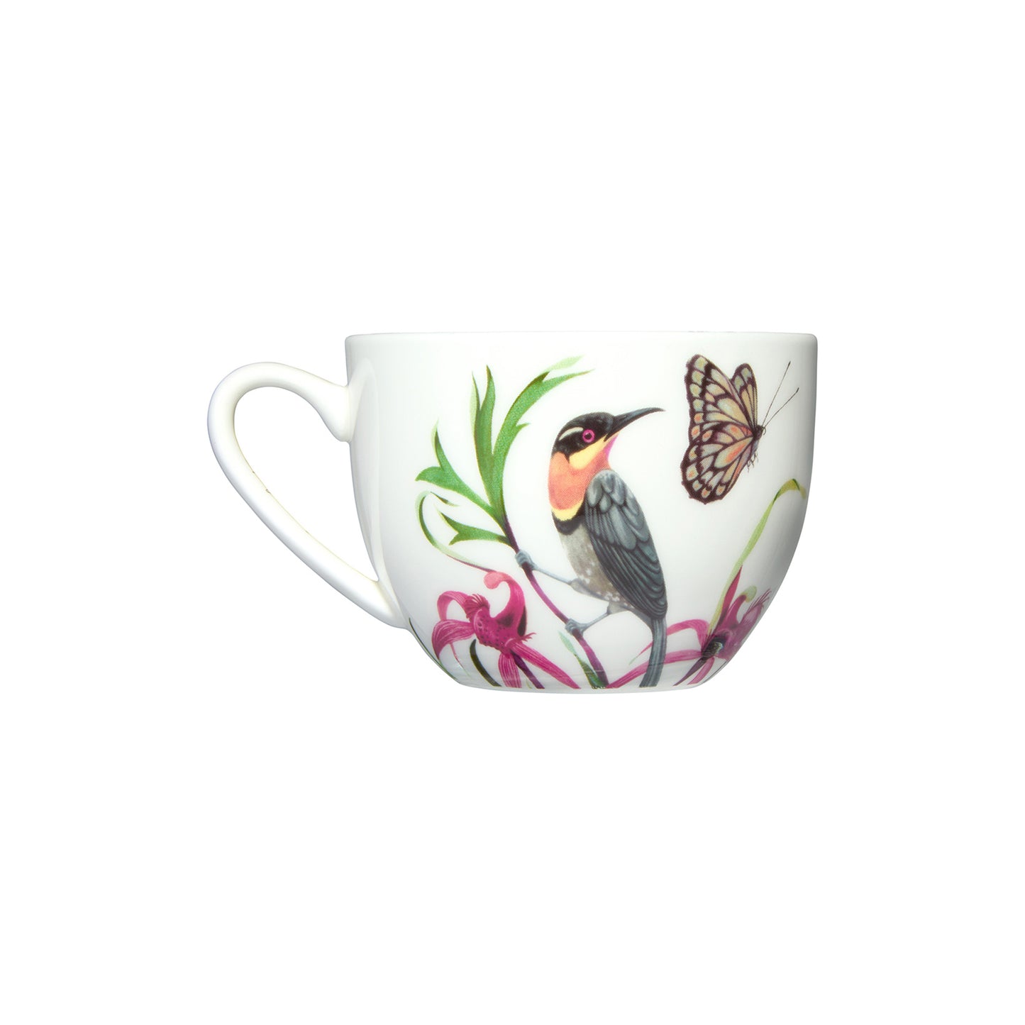 Maxwell & Williams 240ml Eloise Short Lyric Spinebill Honeyeater Cup & Saucer Set Multicoloured
