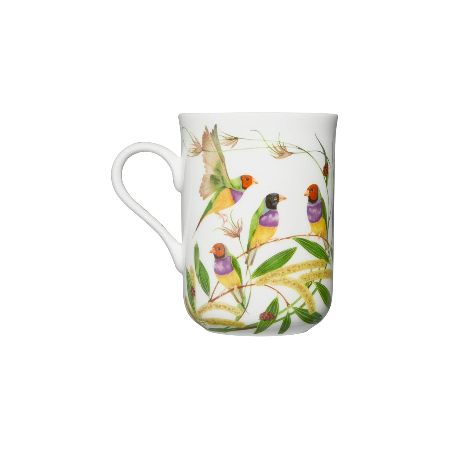 Maxwell & Williams 330ml Eloise Short Lyric Gouldian Finch Mug Multicoloured