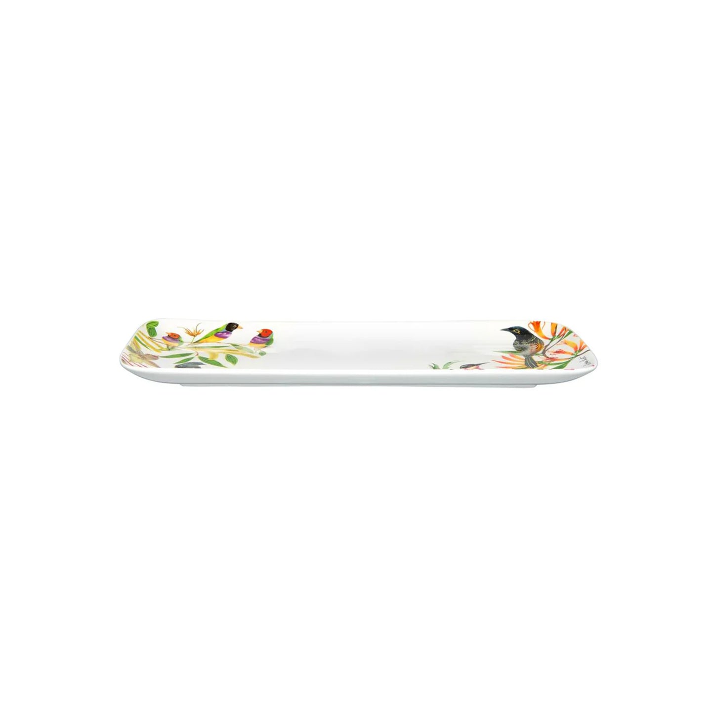 Maxwell & Williams 29cm Eloise Short Lyric Rectangular Birds Platter Multicoloured