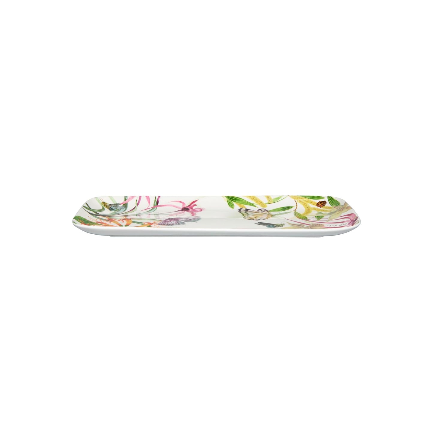 Maxwell & Williams 29cm Eloise Short Lyric Rectangular Butterflies Platter Multicoloured