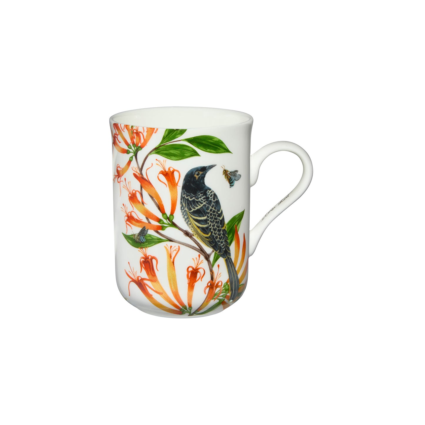 Maxwell & Williams 330ml Eloise Short Lyric Spinebill Honeyeater Mug Multicoloured