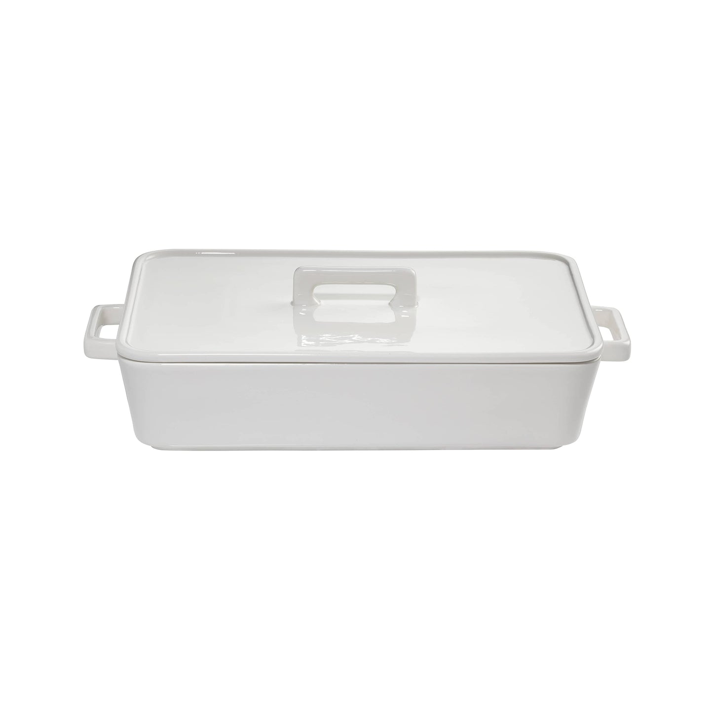 Maxwell & Williams Epicurious 32cm Rectangular Baker with Lid White