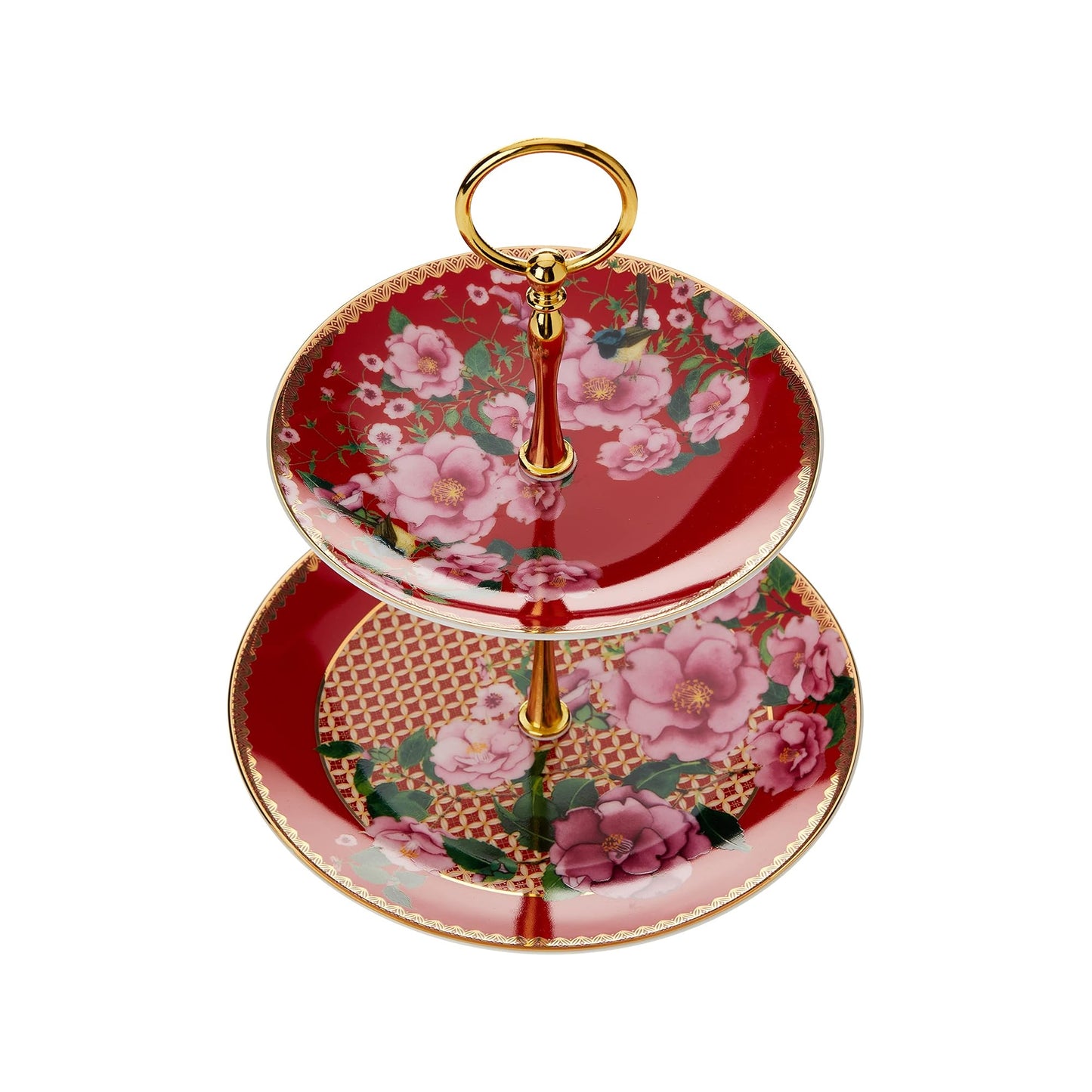 Maxwell & Williams Teas & Cs 2-Tier Cake Stand Red
