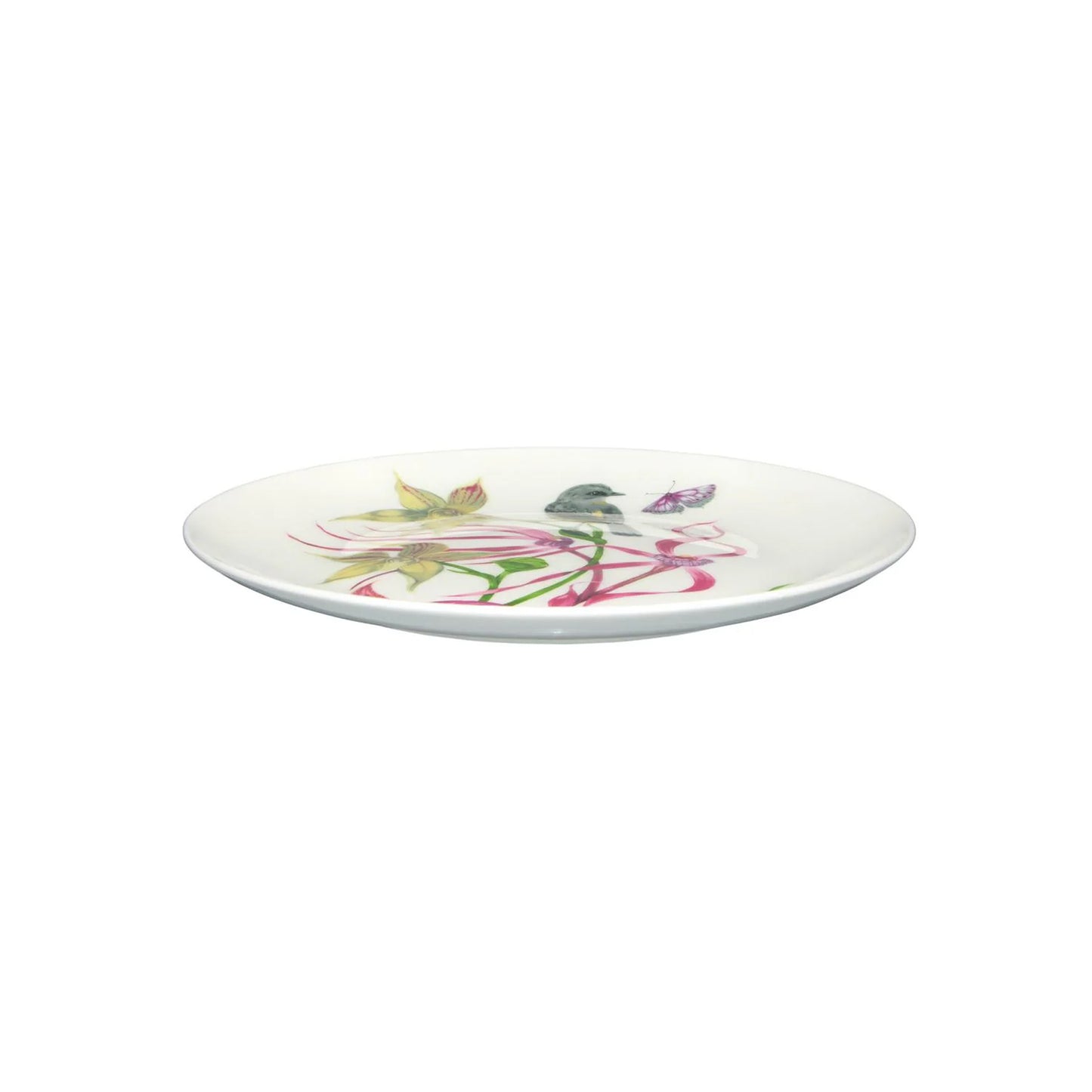 Maxwell & Williams 20cm Eloise Short Lyric Coupe Plate Yellow Robin Multicoloured