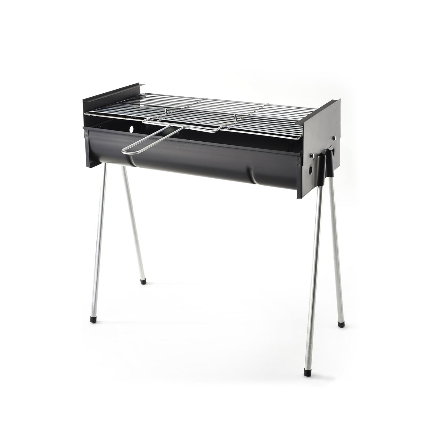 Metalix 452 Large Stainless Steel Adjustable Braai Stand Black
