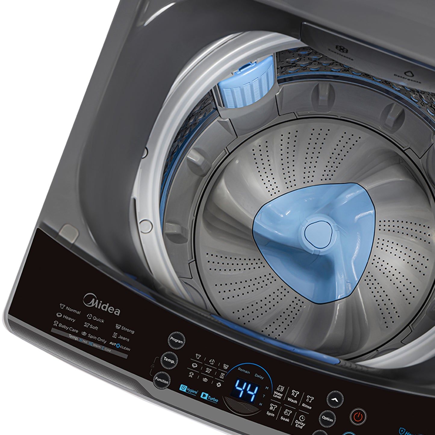 Midea 11kg Top Loader Washing Machine Dark Grey