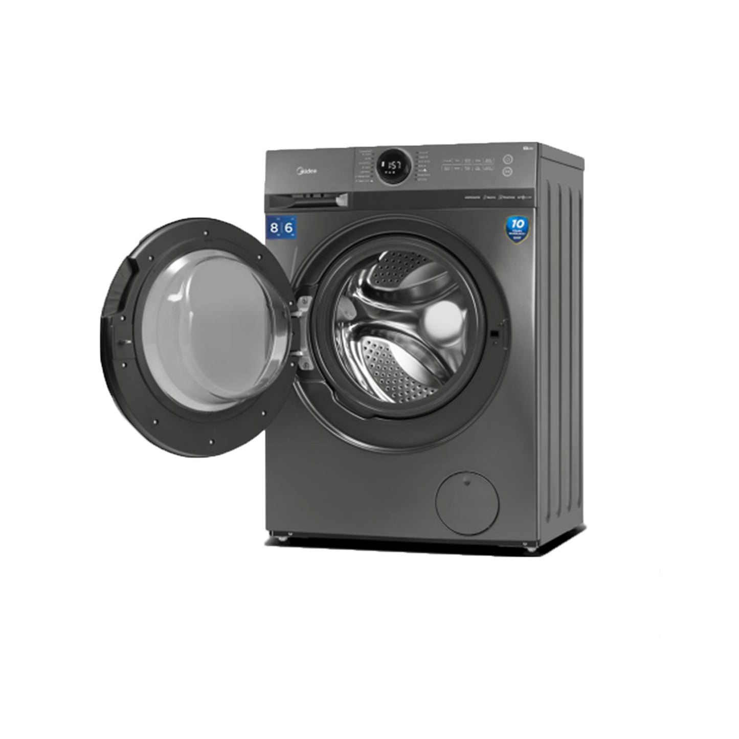 Midea 8/6kg Inverter Heat Pump Washer Tumble Dryer Titanium