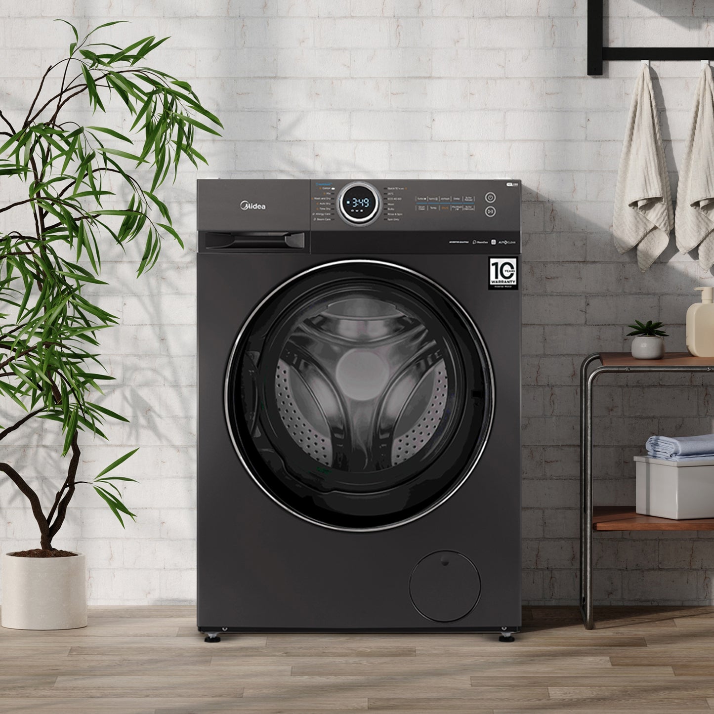 Midea 8/6kg Inverter Heat Pump Washer Tumble Dryer Titanium
