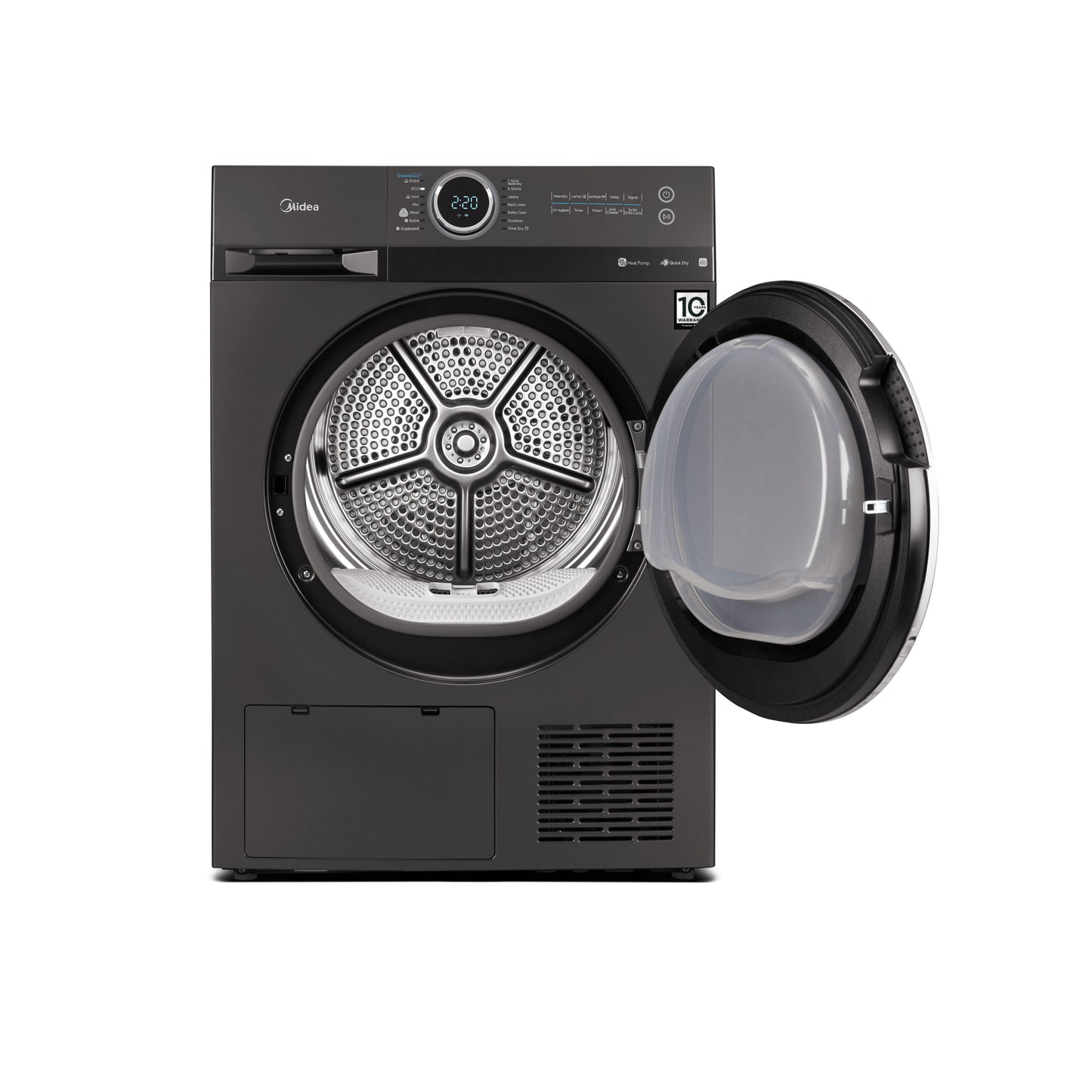 Midea 8kg Heat Pump Tumble Dryer with WiFi Titanium