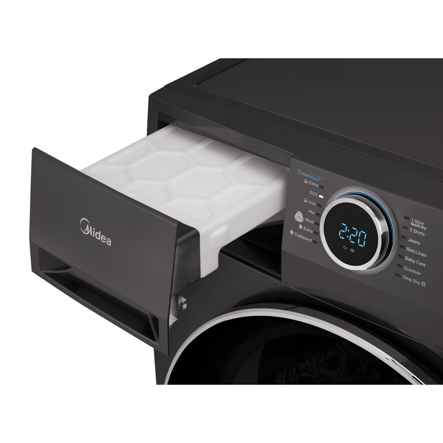Midea 8kg Heat Pump Tumble Dryer with WiFi Titanium