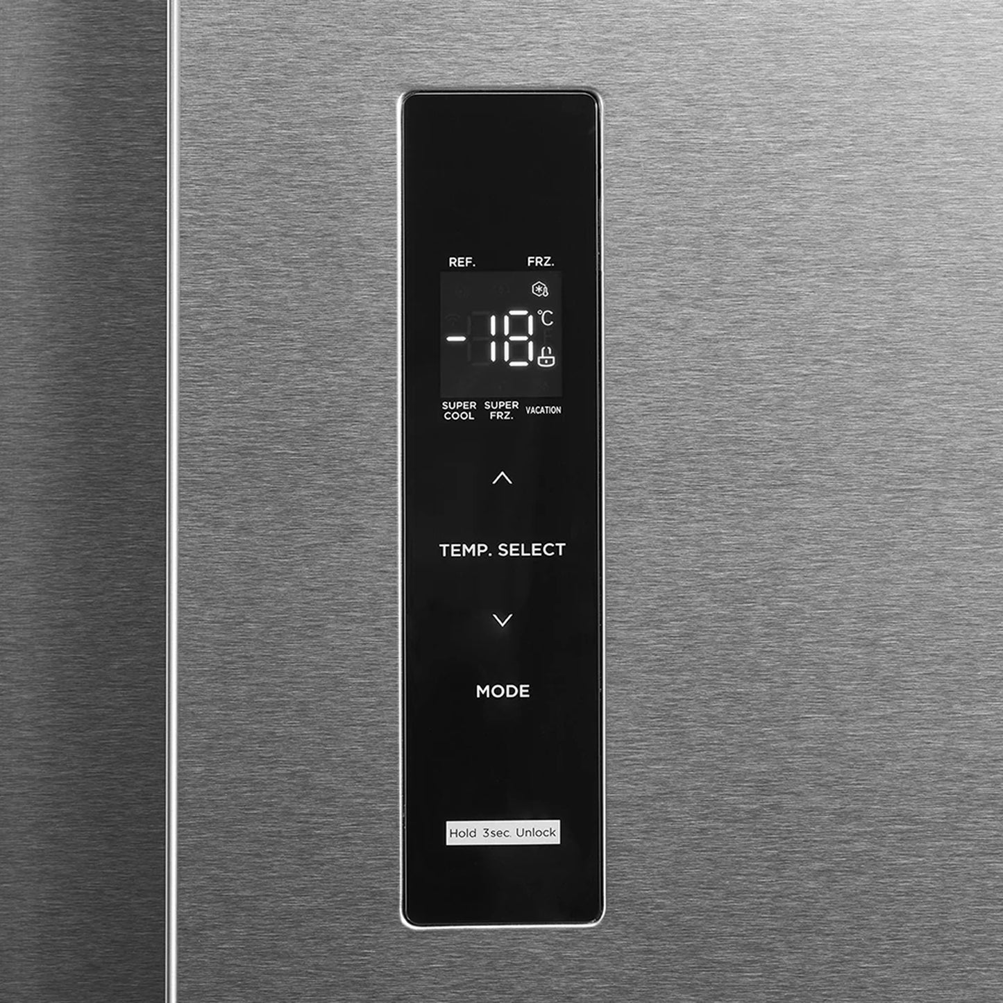 Midea 513L Inverter Side by Side Refrigerator Stainless Steel