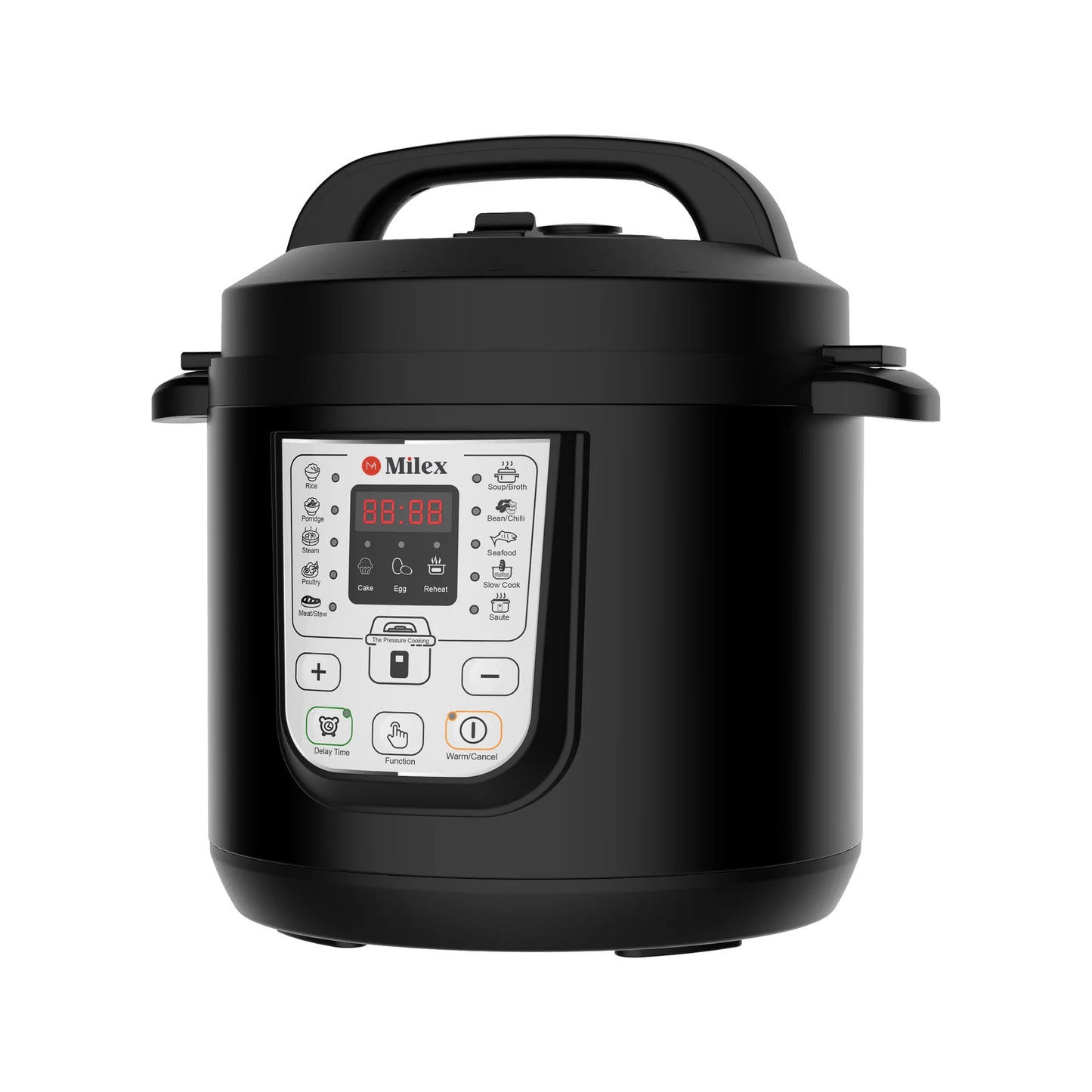 Milex 6Lt Digital Power Pressure Cooker Black
