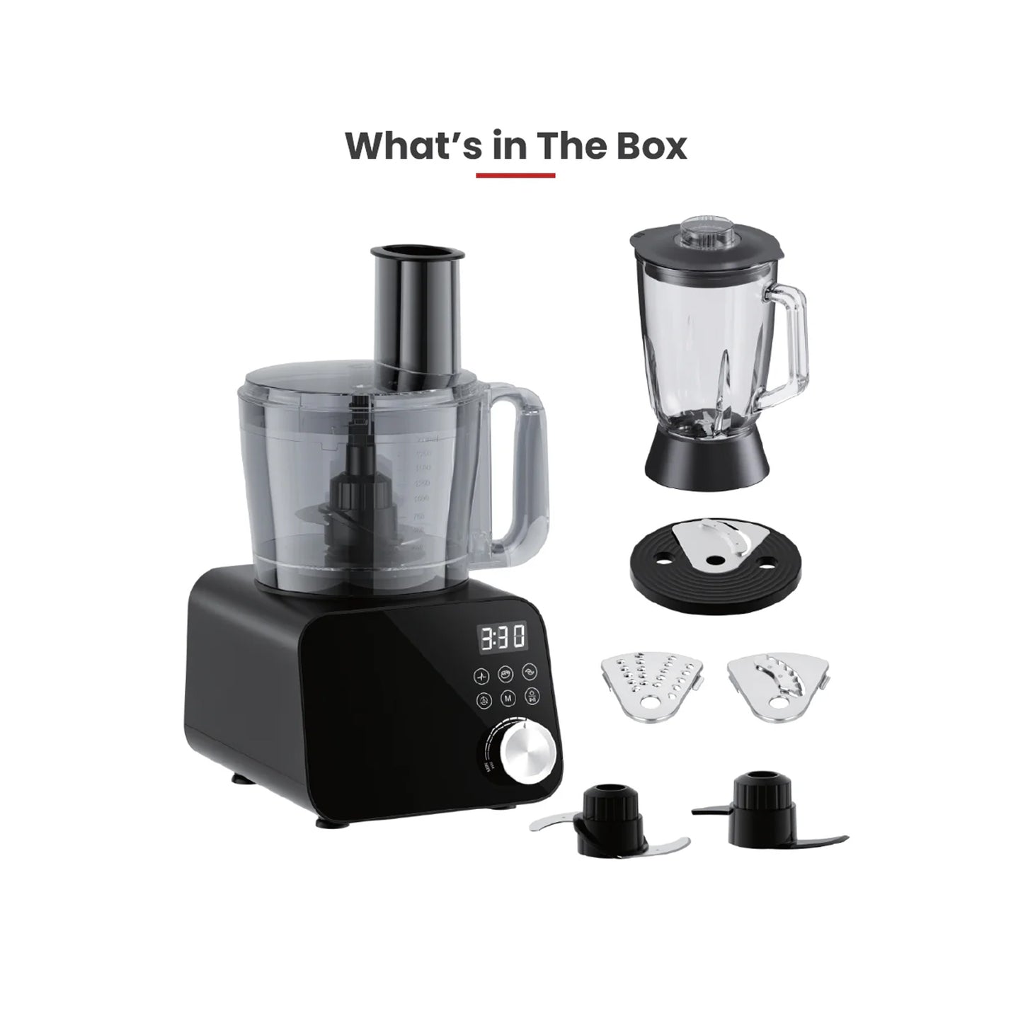 Milex Nutri Multi Food Processor Black