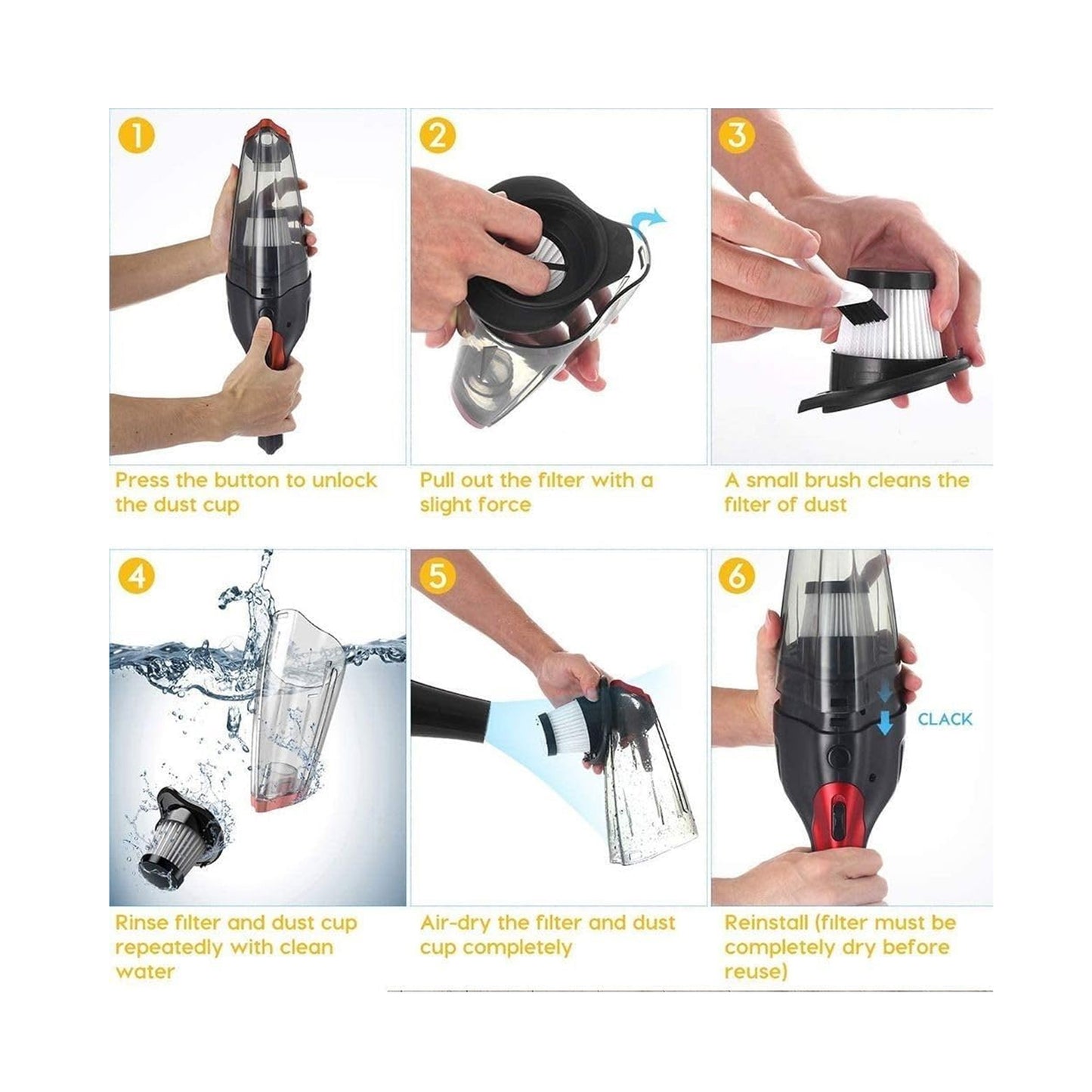 Milex Wet & Dry Vacuum Black