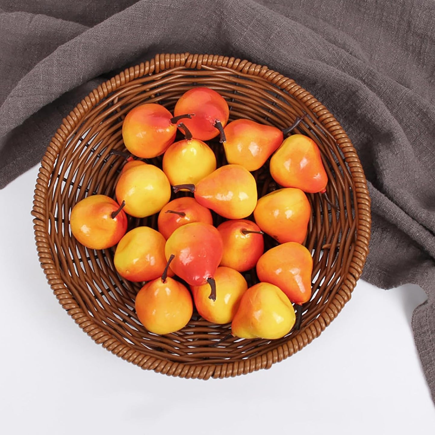 Kitchen Life Mini Pear Artificial Fruit Pack Multicoloured