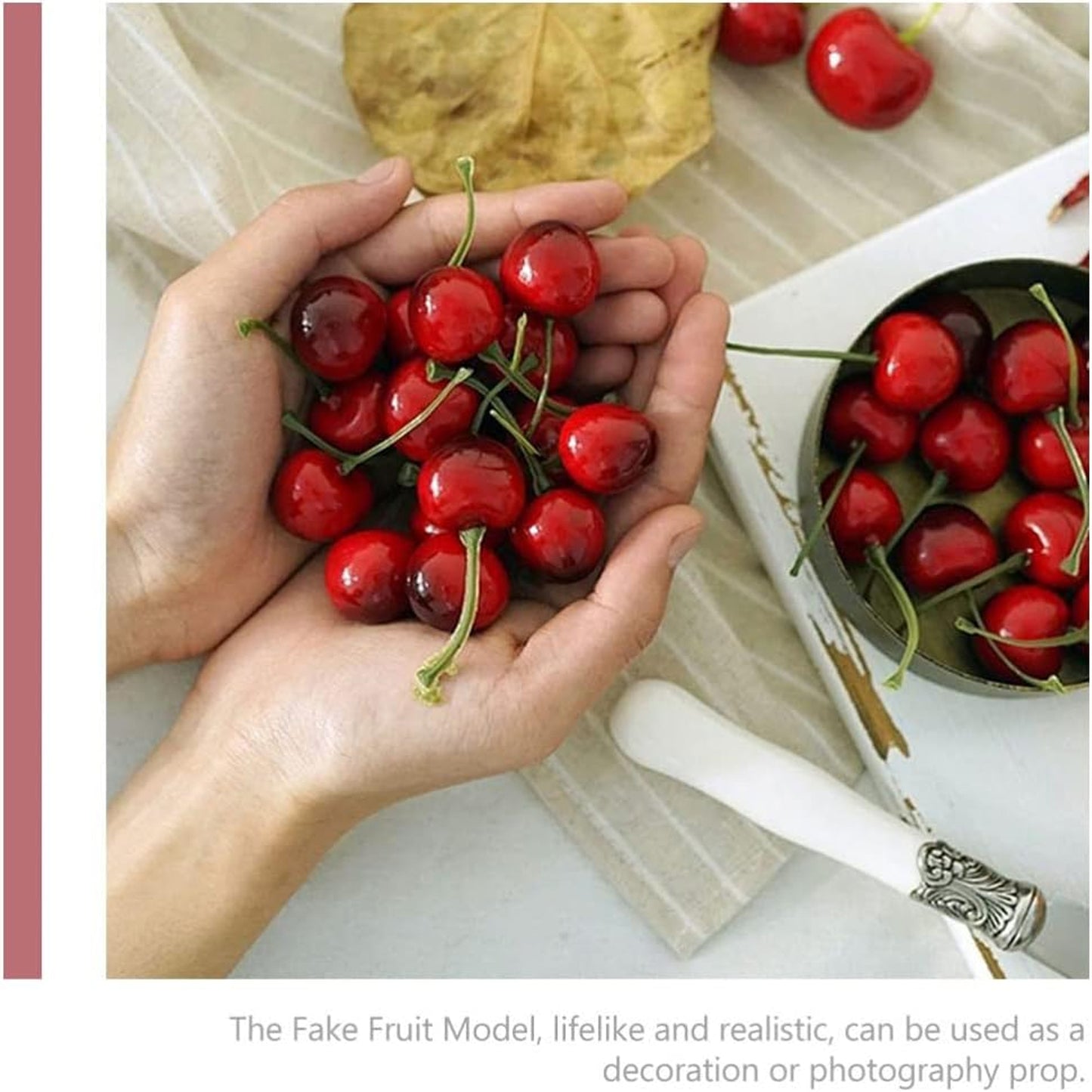 Kitchen Life Cherry Artificial Fruit Pack Red