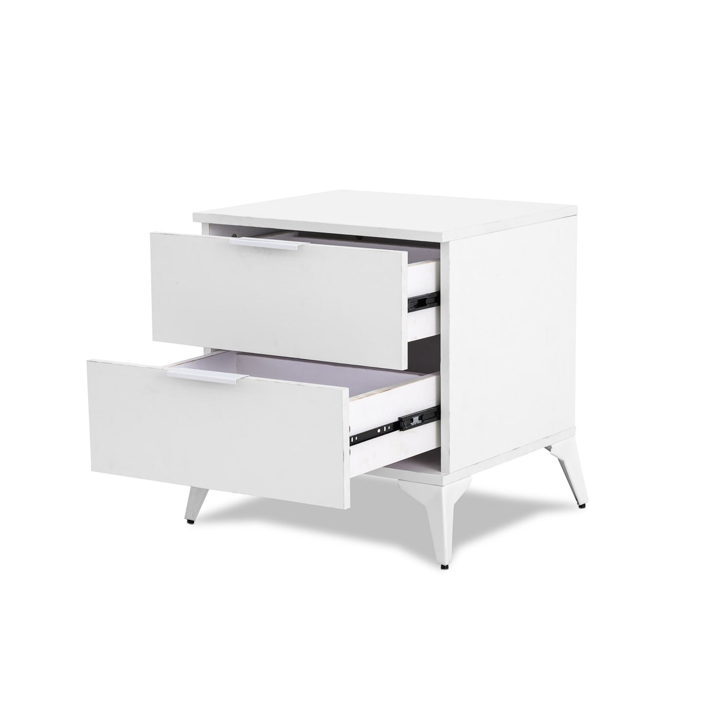 Modern 2 Drawer Chest of Drawers White