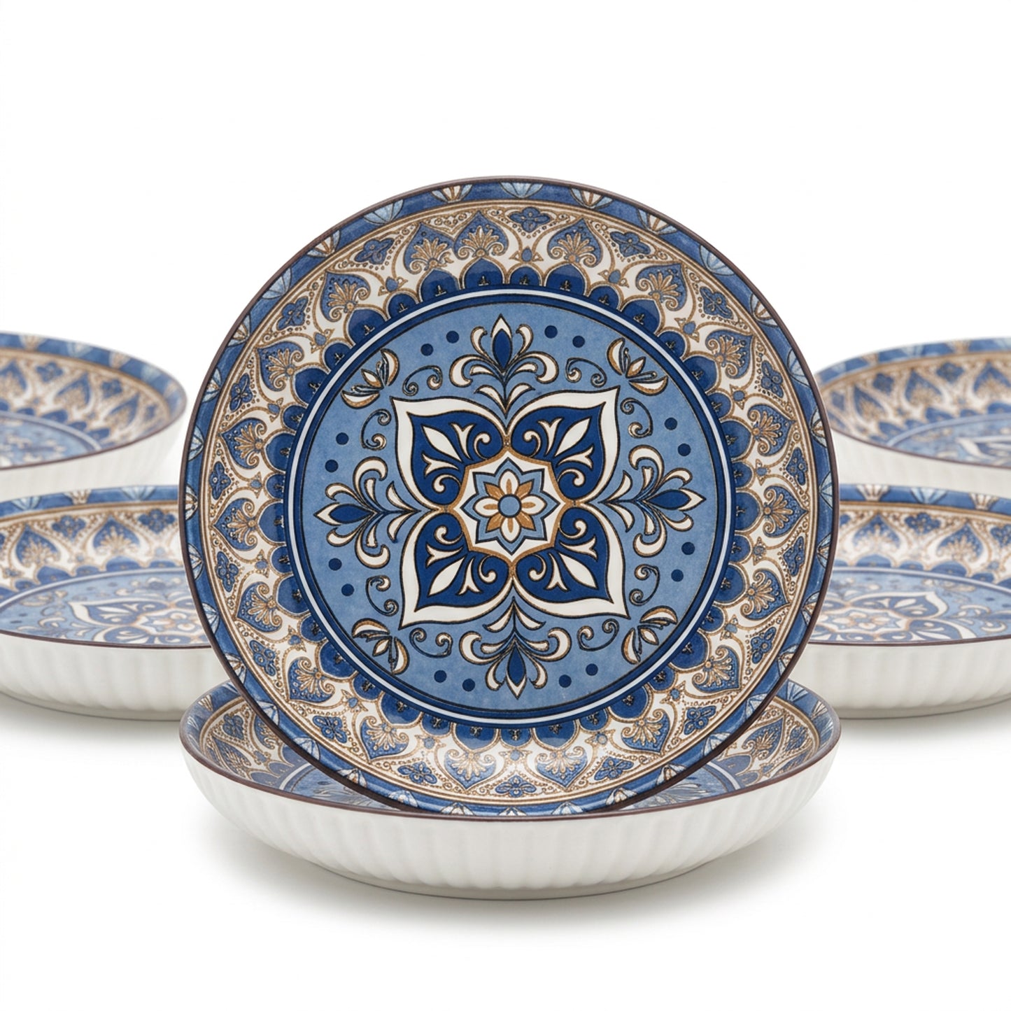 6 Piece Bowl Set Blue