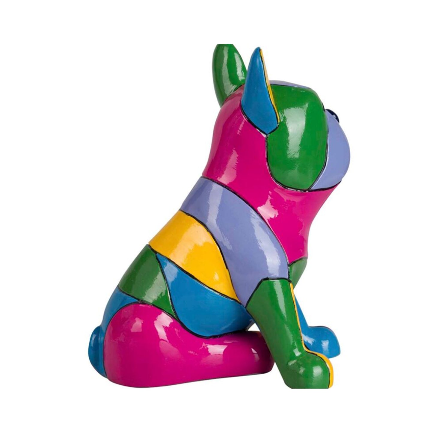 Urban Decor 20cm Pop Art Boston Terrier Multicolored