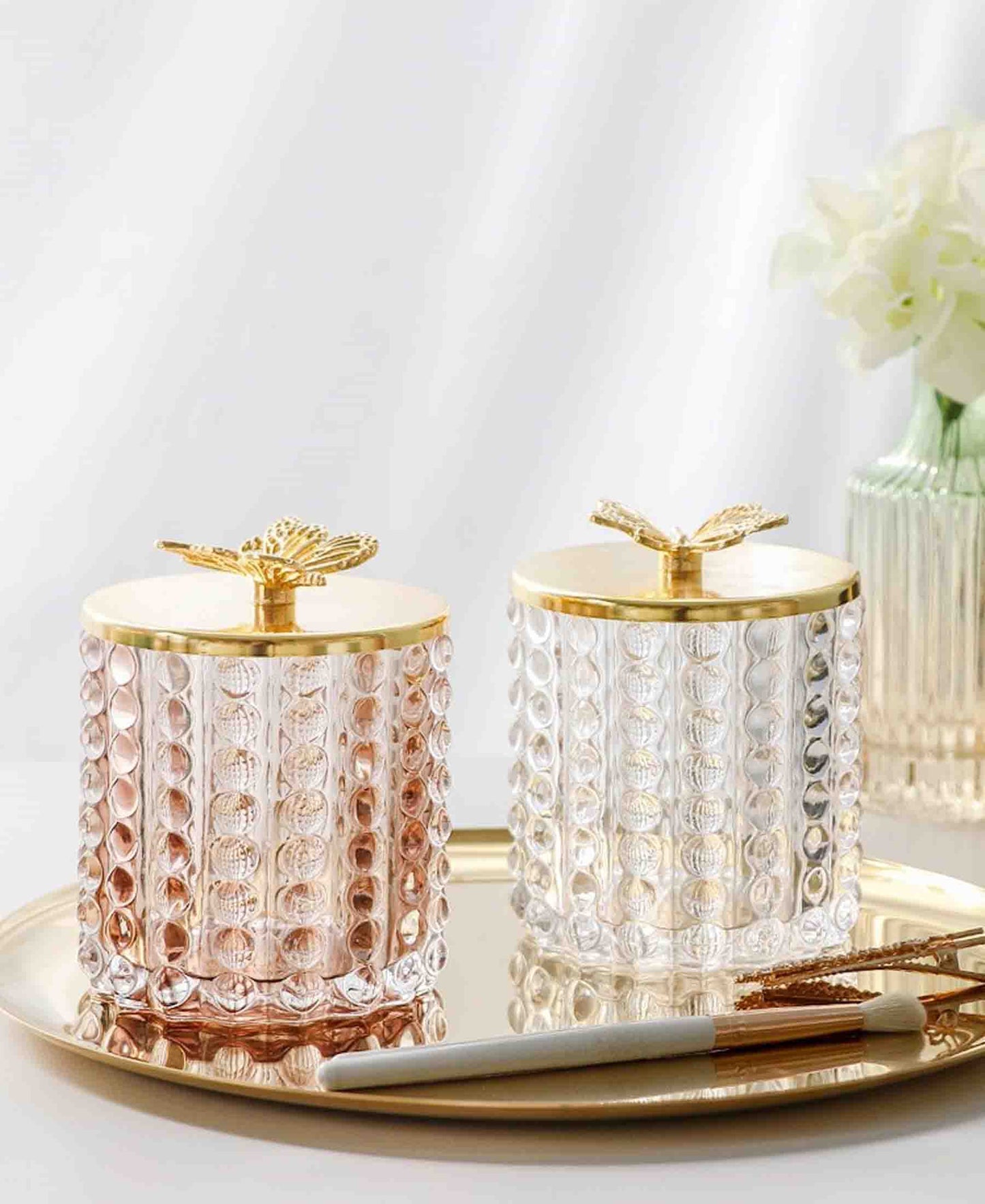 Urban Decor Gold Butterfly Trinket - Clear & Gold