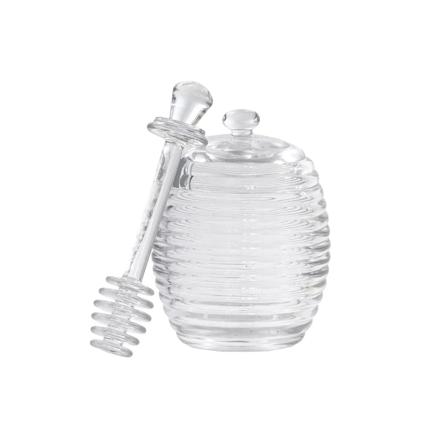 Kitchen Life 226ml Honey Pot with Lid Clear