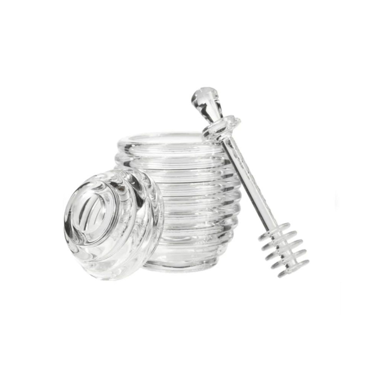 Kitchen Life 226ml Honey Pot with Lid Clear