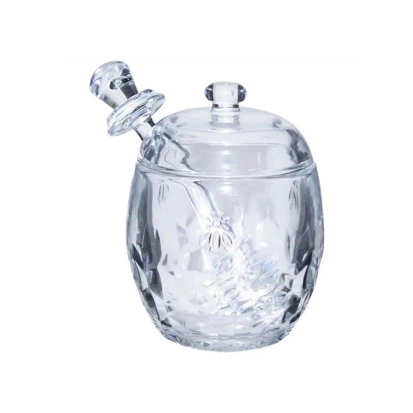 Kitchen Life 220ml Honey Pot with Lid Clear